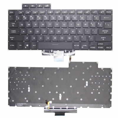 Asus ROG Zephyrus M16 GU603ZE GU603ZM GU603ZW black RGB backlit US keyboard