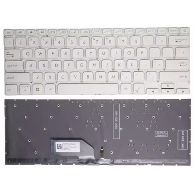 by Asus S13 S330FA, S330FN, S330FL, S330UA, S330UN, X330FA, X330UA, silver backlit US keyboard on pcspare.com - Global Laptop Parts Center