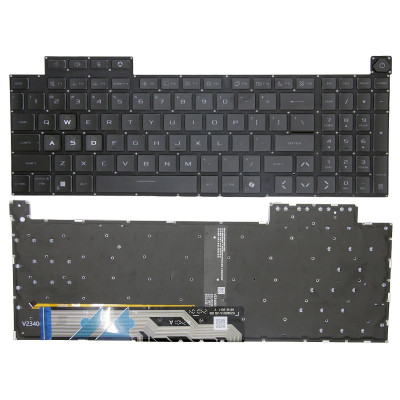 by Asus TUF Gaming F16 FX608J, FX608LM, FX608, FA608, black backlit US keyboard WASD gray on pcspare.com - Global Laptop Parts Center