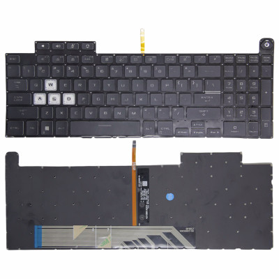 by Asus TUF Gaming FA507, FX507, FX517, FA607, FX607, FX617, FA707, FX707, GA507, noir RGB rétroéclairé clavier américain on pcspare.com - Global Laptop Parts Center