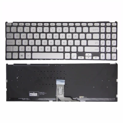 Asus V5000 X512 F512 Y5000 Y5100U V5000J M5050 bạc ngược lại bàn phím U.S.