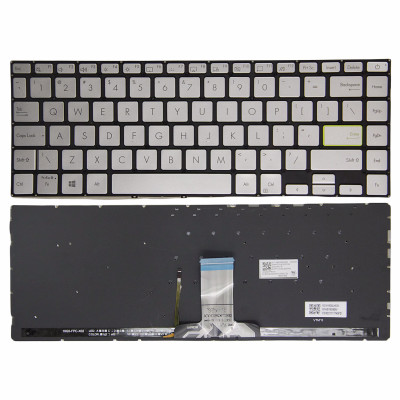 Asus VivoBook X421 X421DA M413DA M413IA серебряная подсветка US клавиатура