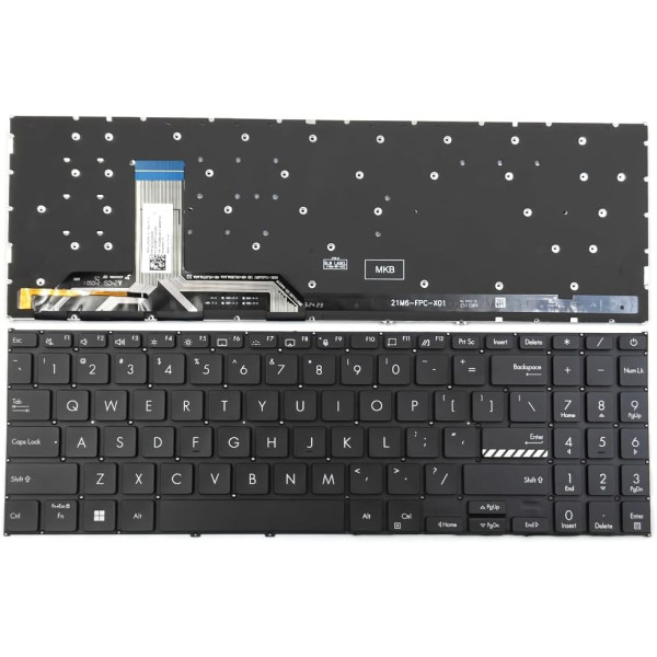 By Asus Vivobook F1502, F1502VA, F1502ZA, F1504, F1504VA, F1504ZA, F1603, F1603ZA, clavier américain rétroéclairé noir at pcspare.com — Global Laptop Parts Center