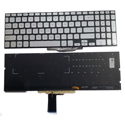 by Asus X712, X712DA, X712FB, X712FA, A712, F712, K712, M712, R712, backlit US tastiera silver on pcspare.com - Global Laptop Parts Center
