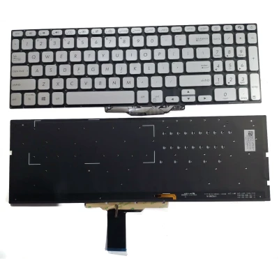 Asus X712, X712DA, X712FB, X712FA, A712, F712, K712, M712, R712, met achtergrondverlichting US-toetsenbord zilver