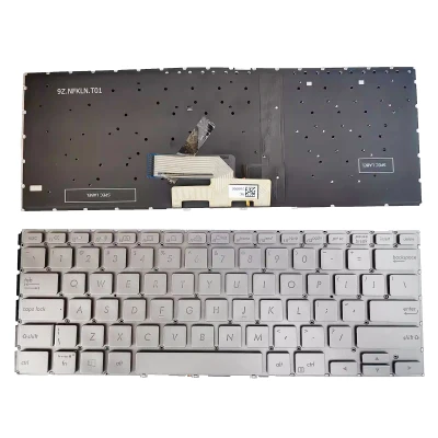 Asus ZenBook Flip 14 UX462 UX462D UX462DA UX462F UX462FA UM462D UM462D UM462DA backlit teclado US silver