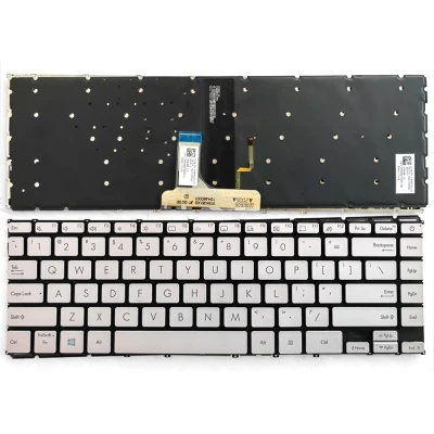 by Asus ZenBook UX325, UM325, U3700, EA SA JA UA teclado americano retroiluminado prata on pcspare.com - Global Laptop Parts Center