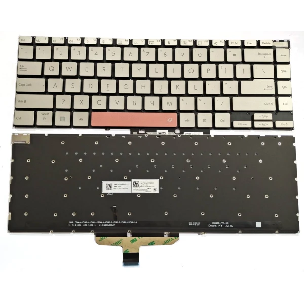 By Asus Zenbook 14X UX5400ZB, UX5400ZF backlit US toetsenbord Titanium at pcspare.com — Global Laptop Parts Center