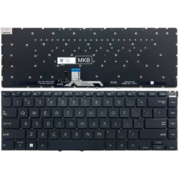 By Asus Zenbook 14X UX5401ZA UX5401ZAS black backlit US keyboard at pcspare.com — Global Laptop Parts Center