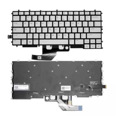 Dell G7 7500 0YFK2V 0P73J8 plateado retroiluminado teclado original de EE.UU.