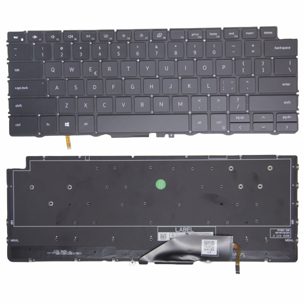 By Dell XPS 13-7390 2in1 P103G negro retroiluminado teclado estadounidense at pcspare.com — Global Laptop Parts Center