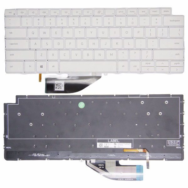 By Dell XPS 13-7390 2in1 P103G weiße hintergrundbeleuchtete US-Tastatur at pcspare.com — Global Laptop Parts Center