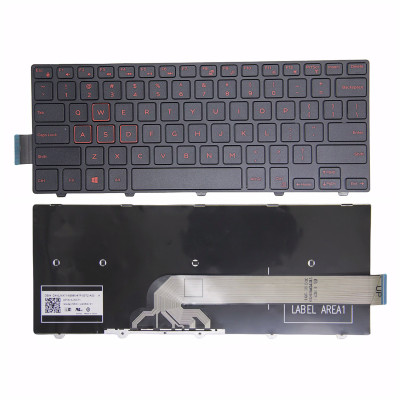 Dell 3465 3468 Latitude 3450 3460 3470 3480 rote US-Tastatur