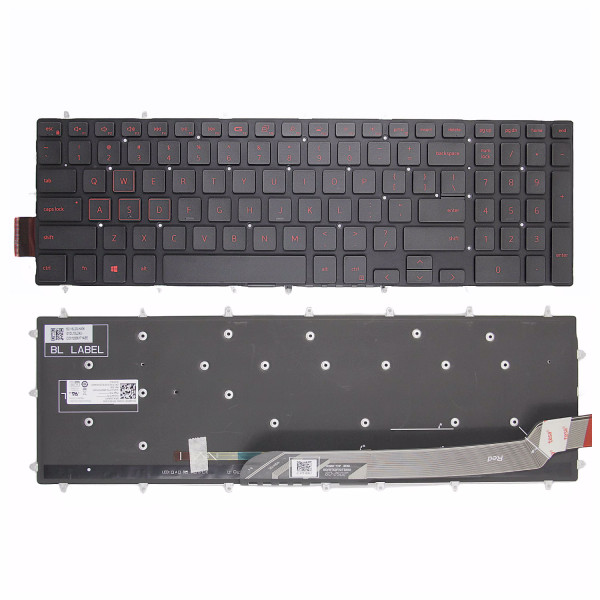By Dell 3581 3582 3583 5581 5582 5583 3572 3578 7577 5565 красная подсветка US клавиатура at pcspare.com — Global Laptop Parts Center