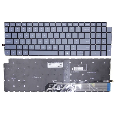 Dell Inspiron 16 5640, Inspiron 16 5645, 16 PLUS DB16250, DB16255, backlit abu-abu US keyboard