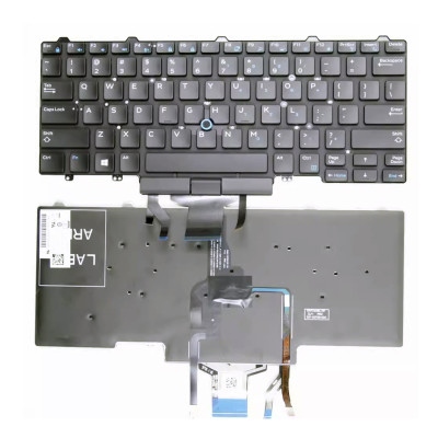 Dell Latitude E5450 E5470 E7450 E7470 with trackpoint backlit US keyboard original