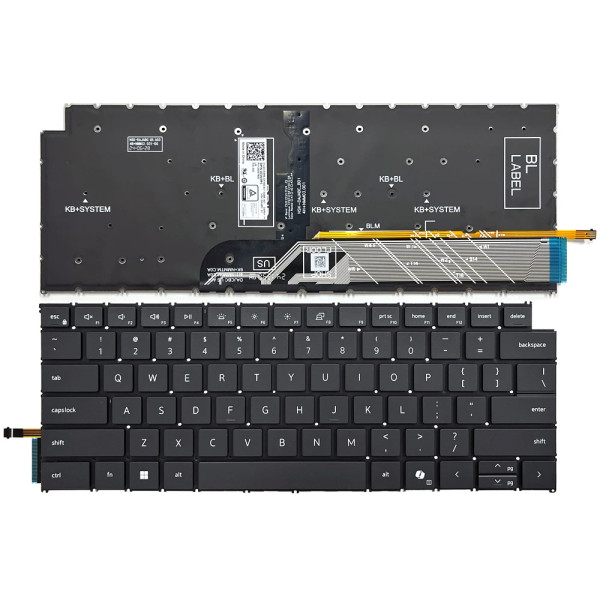 By Dell P132F P133F, P185G, P186G, P187G, P190G, P197G, P198G, Black backlit US keyboard AI at pcspare.com — Global Laptop Parts Center