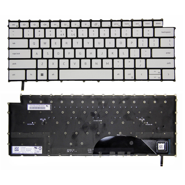 By Dell Precision 5550 5560 5570 5750 5760 5770, 02R30J, 0MV93T, P91F, teclado americano retroiluminado branco at pcspare.com — Global Laptop Parts Center