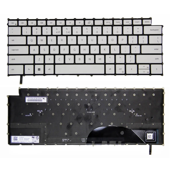 By Dell Precision 5550 5560 5570 5750 5760 5770, 02R30J, 0MV93T, P91F, подсветка клавиатуры US white at pcspare.com — Global Laptop Parts Center