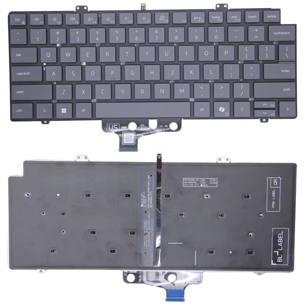 By Dell Pro 14 Plus PB14250 PB14255 šedá podsvícená americká klávesnice 0PJG7 0RW20C at pcspare.com — Global Laptop Parts Center