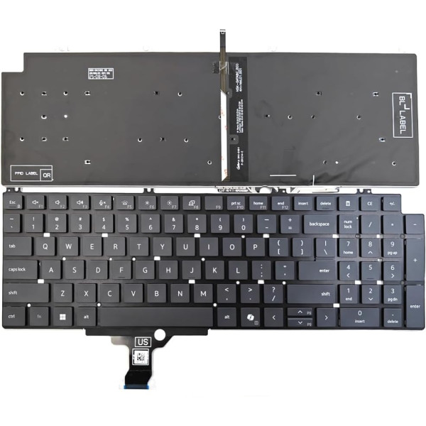 By Dell Pro Max 16 MC16250, MC16255, 16 Plus MB16250, MB18250, P142F, P53E, backlit US keyboard at pcspare.com — Global Laptop Parts Center