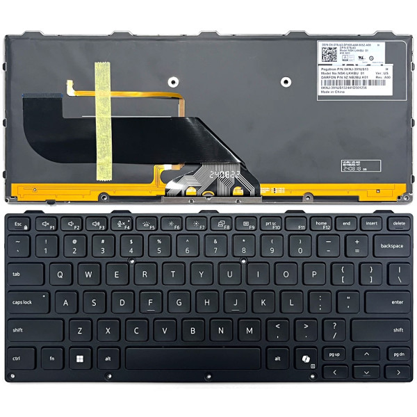 By Dell Pro Rugged RA13250, RB14250, backlit US keyboard AI at pcspare.com — Global Laptop Parts Center
