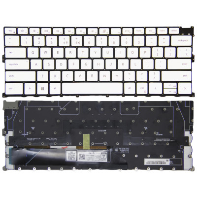 by Dell XPS 13 9300, 9301, 9310, 2020, P117G, белая подсветка US клавиатура оригинал on pcspare.com - Global Laptop Parts Center