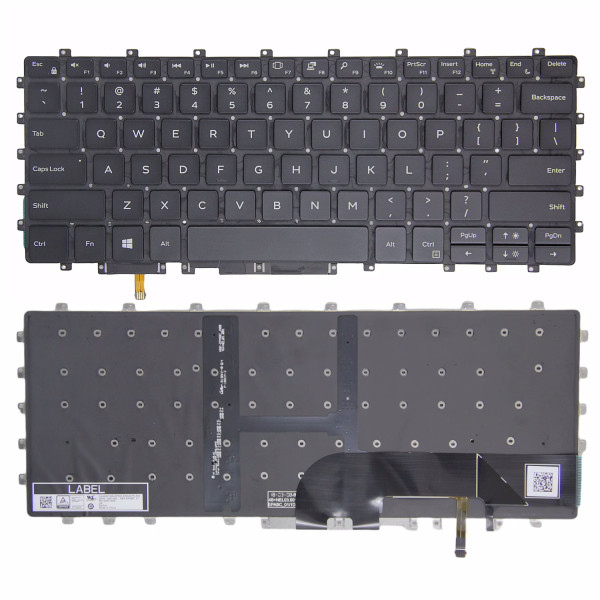 By Dell XPS 15 9575 P73F 2-en-1 clavier américain rétro-éclairé at pcspare.com — Global Laptop Parts Center