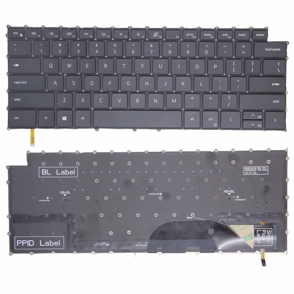 By Dell XPS 9500 9510 9700 9710 9720 9730 P92F black backlit US keyboard at pcspare.com — Global Laptop Parts Center