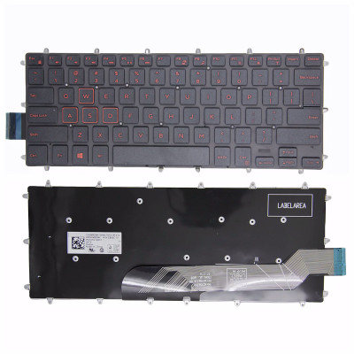 Dell Inspiron 7570 7572 7573 7579 red US keyboard