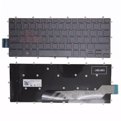 Dell Inspiron 5368 5378 5370 5379 rood US toetsenbord