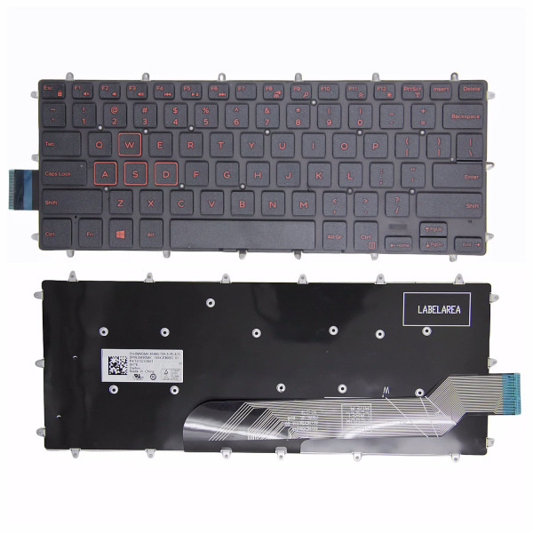 By Dell Inspiron 5368 5378 5370 5379 rote US-Tastatur at pcspare.com — Global Laptop Parts Center