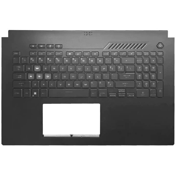By ASUS TUF Gaming FX707 FA707 RGB-beleuchtete US-Tastatur Handballenauflage einzelne Luftauslassöffnungen grau at pcspare.com — Global Laptop Parts Center