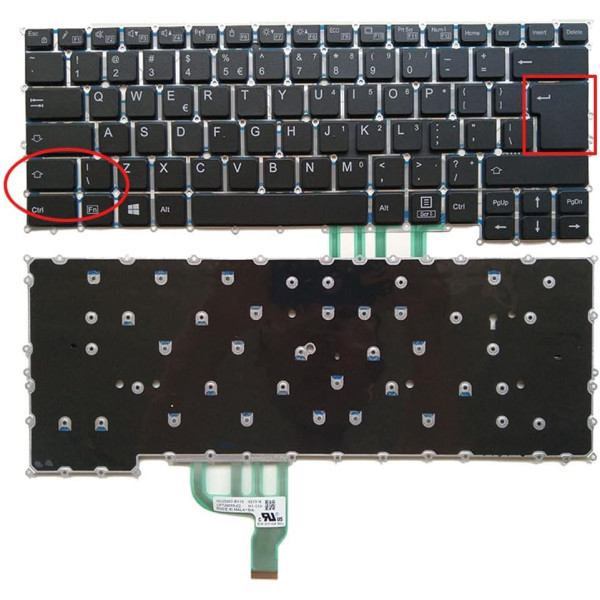 By Fujitsu U9310, U9310X, U9311, U9311A, U9311X, U937, U938, U939, US International UI keyboard at pcspare.com — Global Laptop Parts Center