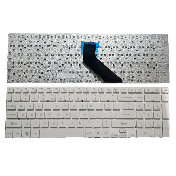 By Gateway ID57H NV52L NV55 NV55S NV56R NV57H NV75S teclado blanco de EE.UU. at pcspare.com — Global Laptop Parts Center