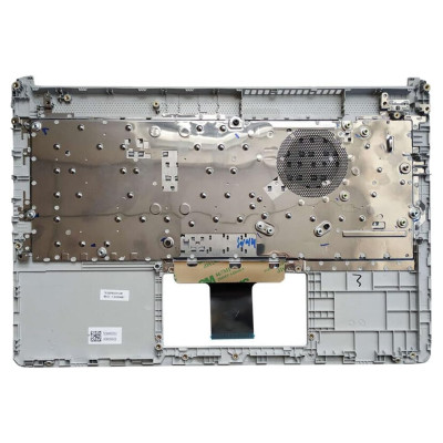 By HP 14-DQ, 14-FQ, 14S-FR, TPN-Q221, TPN-Q242, US Keyboard Palmrest Silver at pcspare.com — Global Laptop Parts Center