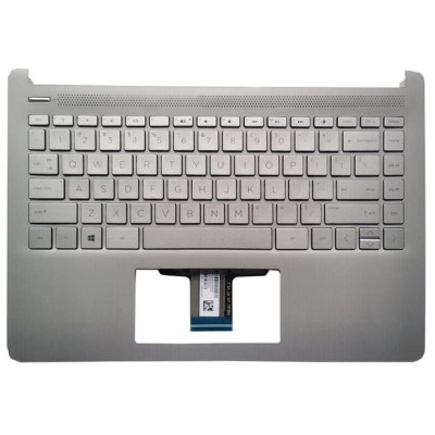 HP 14-DQ, 14-FQ, 14S-FR, TPN-Q221, TPN-Q242, US tastiera palmrest silver