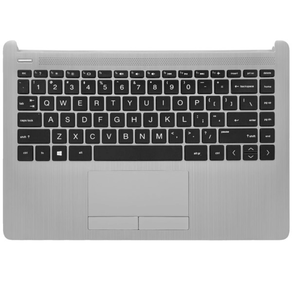 By HP 14S-CF, 14S-CR, 14S-DK, 14S-DP, TPN-I130, TPN-I135, 340 G5, black US keyboard palmrest at pcspare.com — Global Laptop Parts Center