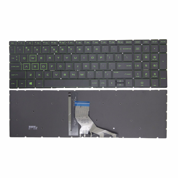 By HP 15-DX 15-DS 15-DR 15-CS 15-DW 15T-DW green backlit US keyboard at pcspare.com — Global Laptop Parts Center