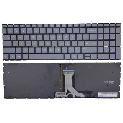 HP 15-EG 15-EH 15-ER 15M-EH 15-FD 15-FC TPN-Q245 TPN-Q246 gray backlit US keyboard F1 question