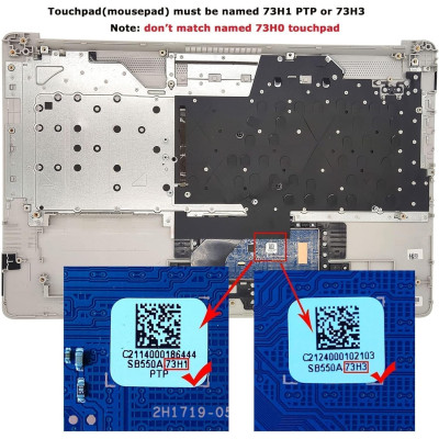 By HP 17-by, 17T-by, 17-CA, 17Z-CA, 17-CR, 17Q-CS, 470 G7, подсветка американской клавиатуры Palmrest с ODD Touchpad L92783-001 Natural Silver at pcspare.com — Global Laptop Parts Center
