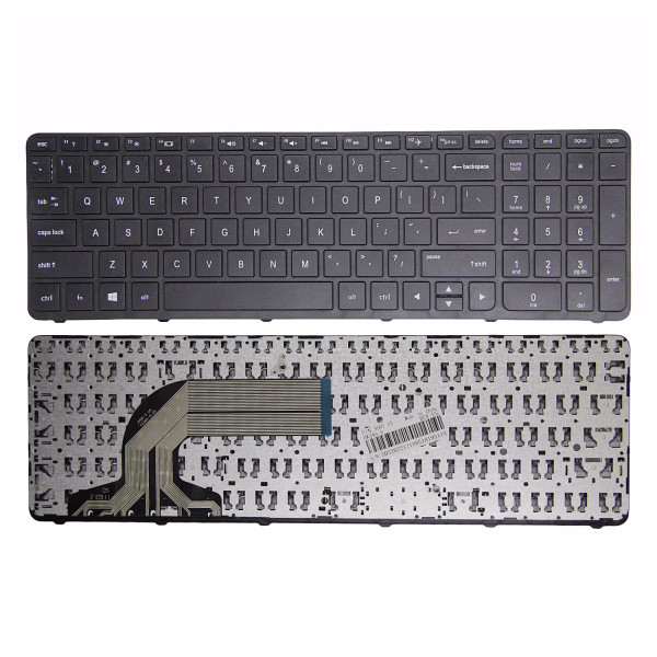 By HP 250 G2, 255 G2, 250 G3, 255 G3, 256 G3, mit Rahmen US-Tastatur OEM at pcspare.com — Global Laptop Parts Center