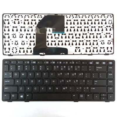 by HP 8460p, 8460w, 8470p, 8470w, 6460b, 6465b, black frame US keyboard on pcspare.com - Global Laptop Parts Center
