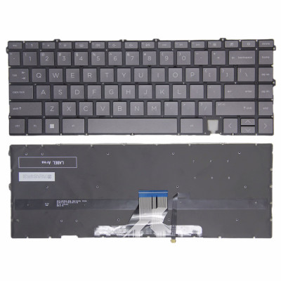 HP ENVY X360 15M-ES, 15M-EU, 15-ES, 15-EU, 15-EP, 15T-EP, черная коричневая клавиатура с подсветкой
