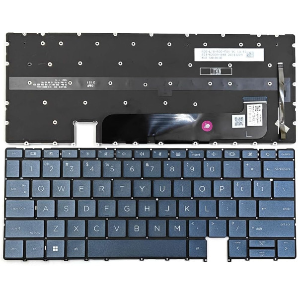 By HP Elite Dragonfly G3, Dragonfly G4, 13,5 clavier américain rétroéclairé bleu at pcspare.com — Global Laptop Parts Center