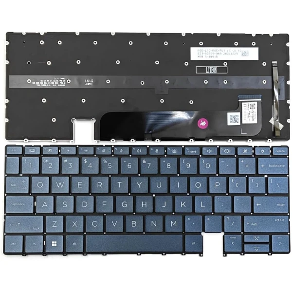 By HP Elite Dragonfly G3, Dragonfly G4, 13.5 podświetlony USA klawiatura niebieski at pcspare.com — Global Laptop Parts Center