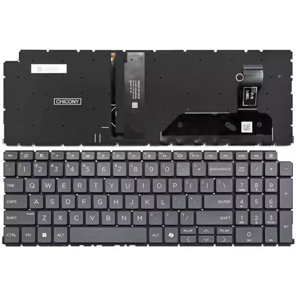By HP EliteBook 8 G1i, G1a, 16 pollici, ZBook 8 G1i, ZBook Fury G1i 16 18 pollici, HSN-I64C-8, HSN-I62C-6, HSN-I63C-6, tastiera US retroilluminata at pcspare.com — Global Laptop Parts Center