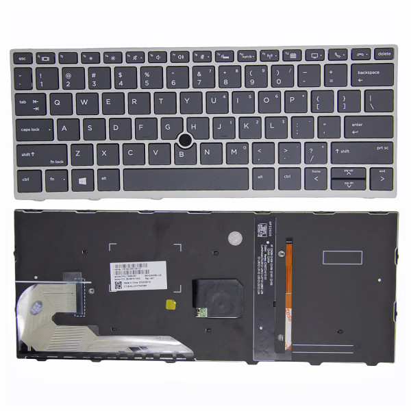 By HP EliteBook 830 G5 G6, 730 G5, 735 G5, 836 G6 com o teclado dos EUA retroiluminado no ponto de faixa at pcspare.com — Global Laptop Parts Center
