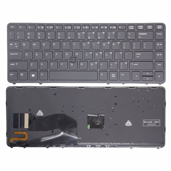 By HP EliteBook 840 G1 G2 850 G1 G2 ZBook 14 G1 G2 cadre noir avec un clavier américain rétroéclairé at pcspare.com — Global Laptop Parts Center