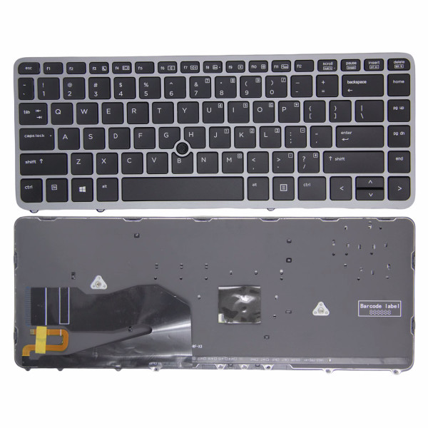 By HP EliteBook 840 G1 G2 850 G1 G2 ZBook 14 G1 G2 cadre en argent avec point de track backlit clavier américain at pcspare.com — Global Laptop Parts Center